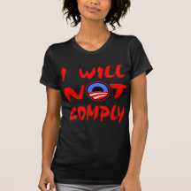 Je ne me conformerai pas Obama T-shirt