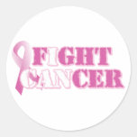 Je peux combattre le cancer (le rose) adhésifs