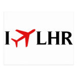 Je pilote LHR - aéroport de Londres Heathrow, Lond Cartes Postales