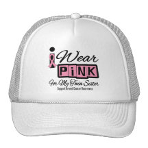 Je porte la soeur rose de jumeau de cancer du sein casquette