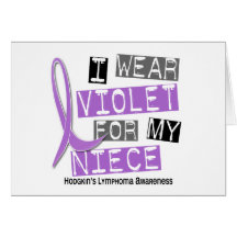 Je porte la violette pour ma lymphogranulomatose m carte de vœux