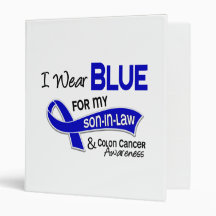 Je porte le bleu pour mon cancer du colon du beau-