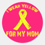 JE PORTE LE JAUNE POUR MA MAMAN ADHÉSIFS