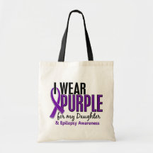 Je porte le pourpre pour ma épilepsie de la fille  sacs
