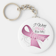 Je porte le rose pour ma conscience de cancer du s porte-clefs