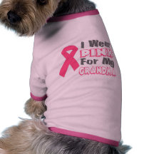 Je porte le rose pour ma grand-maman (version B) Tee-shirt Pour Chien