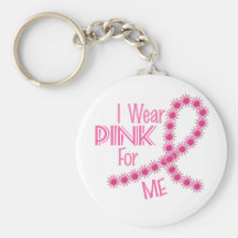 Je porte le rose pour MOI habillement de 26 CANCER Porte-clefs