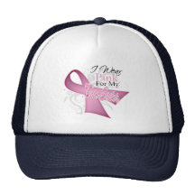Je porte le rose pour mon cancer du sein jumeau de casquette