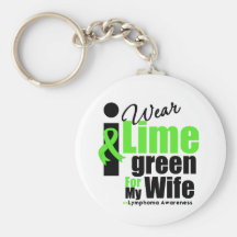 Je porte le vert de chaux pour mon épouse porte-clés