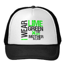 Je porte le vert de chaux pour mon lymphome de bel casquettes