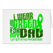 Je porte le vert de chaux pour mon lymphome du pap carte