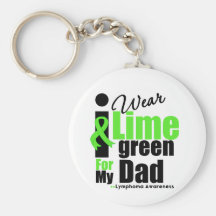 Je porte le vert de chaux pour mon papa porte-clefs