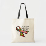 Je porte un ruban pour mon frère - sensibilisation sac fourre-tout