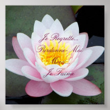 Je Regrette...Pardonne- Moi , Je Taime Print