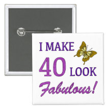 Je rends le sembler 40 fabuleux ! badges avec agrafe