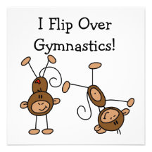 Je renverse au-dessus de la gymnastique invitation