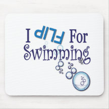 Je renverse pour les cadeaux de natation tapis de souris