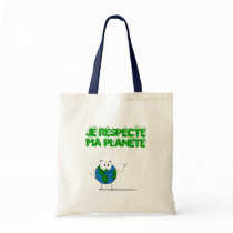 je respecte ma planète sacs fourre-tout