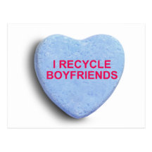 JE RÉUTILISE LE COEUR DE SUCRERIE D'AMIS CARTES POSTALES