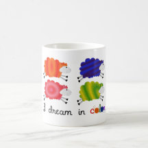 Je rêve en couleurs tasses