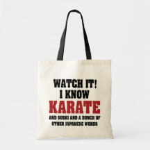 Je sais le karaté sacs