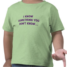 JE SAIS QUE QUELQUE CHOSE QUE VOUS NE SAVEZ PAS… T-SHIRTS