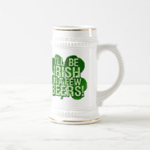 Je serai irlandais en peu de bières tasse à café