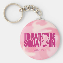 Je serais plutôt Squatchin - Camo rose Porte-clés