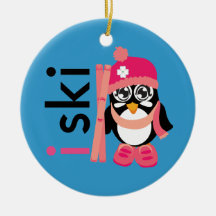 Je skie pingouin décoration pour sapin de noël