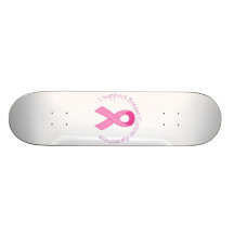 Je soutiens la conscience de cancer du sein skateboards personnalisés