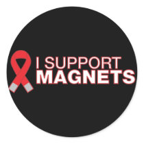 Je soutiens le magnet autocollants