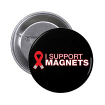 Je soutiens le magnet boutons publicitaires