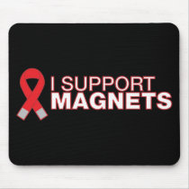 Je soutiens le magnet tapis de souris