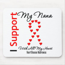 Je soutiens ma Nana - maladie cardiaque Tapis De Souris