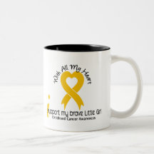 Je soutiens mon Cancer courageux d'enfance de peti Tasses À Café