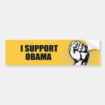 JE SOUTIENS OBAMA ADHÉSIFS POUR VOITURE