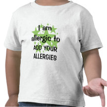 Je suis allergique - customisez avec l'allergie de t-shirt