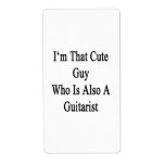 Je suis ce type mignon qui est également un guitar étiquettes d’expédition