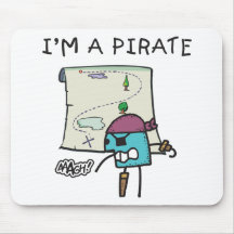 Je suis des enfants d'un pirate tapis de souris