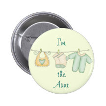 "Je suis la tante " Badge Avec Épingle
