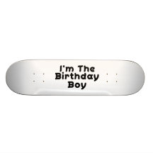 Je suis le garçon d'anniversaire skateboards personnalisés