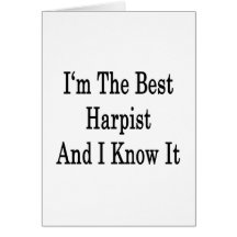 Je suis le meilleur harpiste et je le sais carte