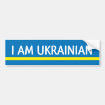 JE SUIS UKRAINIEN ADHÉSIF POUR VOITURE