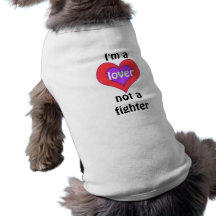 Je suis un amant pas un T-shirt d'animal familier  Manteau Pour Animal Domestique