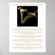 Je suis un assistant social, ceux-ci suis mes main affiches