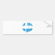 Je suis un génie autosticker