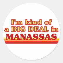 Je suis un peu une AFFAIRE dans Manassas Adhésif Rond