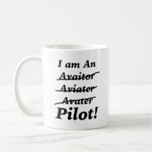 Je suis un pilote tasse