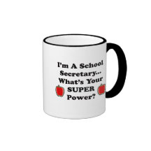 Je suis un secrétaire d'école tasses