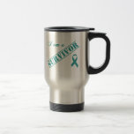 Je suis un survivant - ruban turquoise tasse à café